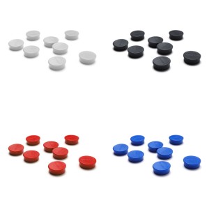 Set de 8 aimants de 20 mm pour tableau magnétique effaçable à sec