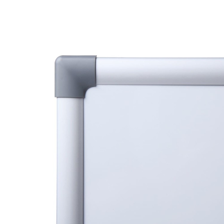Plastikowa nakładka - Magnetyczna tablica suchościeralna SCRITTO® 150 x 100 cm emaliowana biała tablica suchościeralna magnetyczna do urzędu szkoły biura do pisania markerem pisakiem flamastrem suchościeralnym