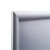 Ramka zatrzaskowa KRAST A1 (59,4 x 84,1 cm) aluminiowa srebrna z ostrym prostym narożnikiem rama ramka plakatowa OWZ ścienna na plakat na zdjęcia profil 25 mm