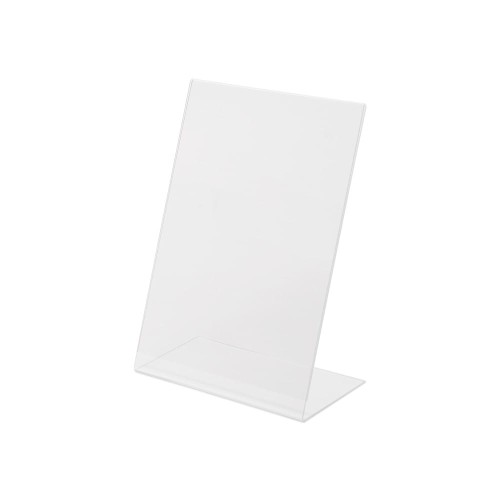 Stojak akrylowy na plakat typu L w orientacji pionowej format A4 (210 x 297 mm)