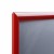 Ramka zatrzaskowa KRAST A3 (29,7 x 42,0 cm) aluminiowa czerwona z ostrym prostym narożnikiem rama ramka plakatowa OWZ ścienna na plakat na zdjęcia profil 25 mm