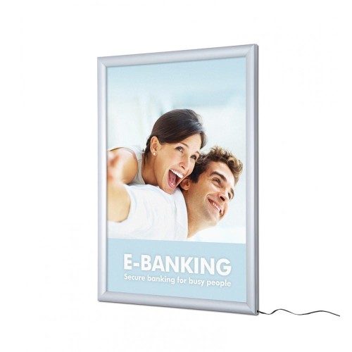 Ramka LED podświetlana PLED Standard B2 (50,0 x 70,0 cm) rama na plakat zdjęcia obraz zatrzaskowa OWZ podświetlana rama plakatowa wysokiej jakości