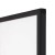 Podświetlana ramka LED A2 (42 x 59,4 cm) aluminiowa czarna z zaokrąglonym narożnikiem rama ramka plakatowa wsuwana ścienna na plakat na zdjęcia profil 5 mm