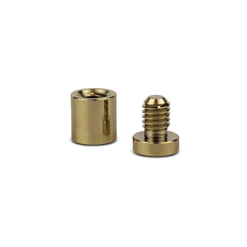 Dystans montażowy 13mm Ø Mosiądz Złoty 13x13