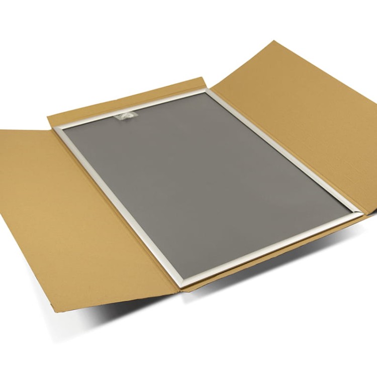 Ramka plakatowa OWZ A3 (42 x 29 cm) aluminiowa srebrna z prostym narożnikiem rama ramka plakatowa OWZ ścienna na plakat na zdjęcia profil 25 mm