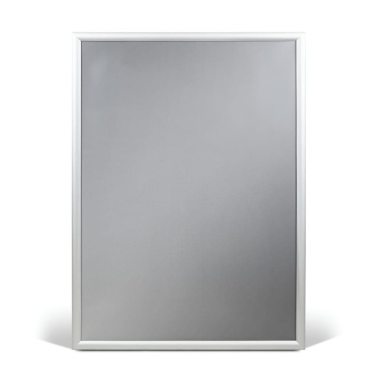 Ramka plakatowa OWZ A4 (29 x 21 cm) aluminiowa srebrna z prostym narożnikiem rama ramka plakatowa OWZ ścienna na plakat na zdjęcia profil 25 mm