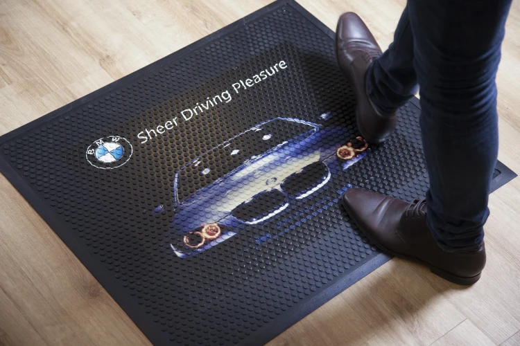 Mata podłogowa gumowa wycieraczka z logo
