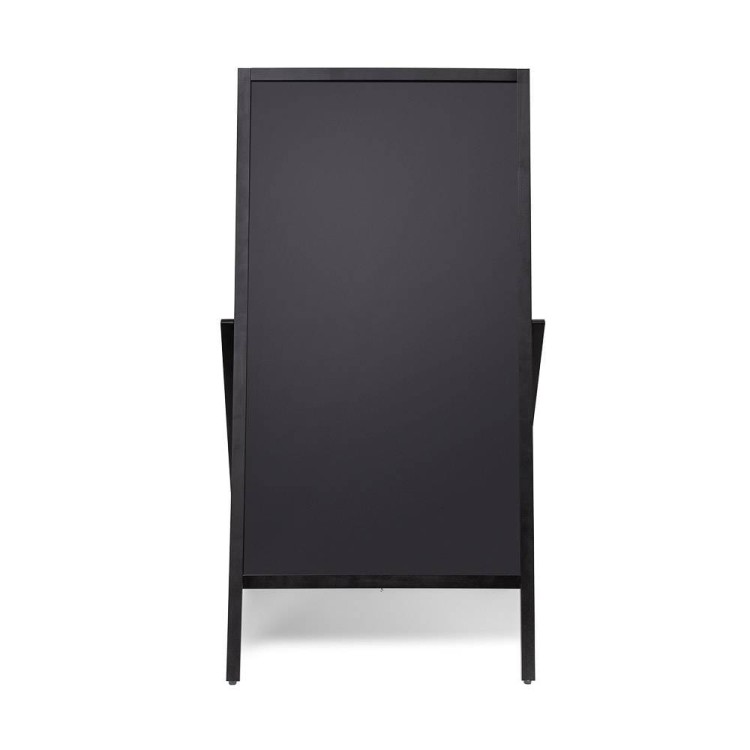 Dwustronny obracalny drewniany potykacz kredowy (49x89 cm) potykacz reklamowy z tablicą kredową i możliwością obracania