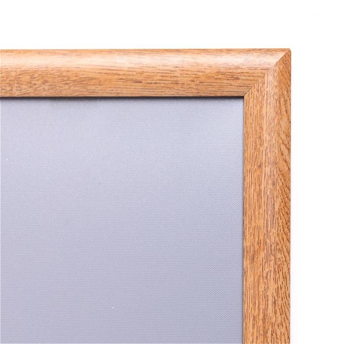Ramka zatrzaskowa A2 (42 x 59,4 cm) aluminiowa w kolorze drewna z ostrym narożnikiem rama ramka plakatowa OWZ ścienna na plakat na zdjęcia profil 25 mm