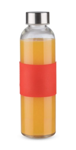 Butelka szklana GLASSI 510 ml czerwony