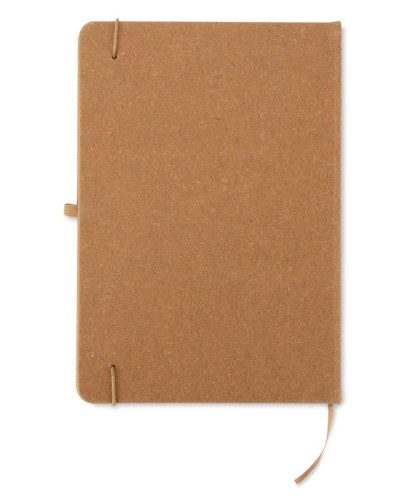 Notes z recyklingowanego PU, GLITZO A5 brązowy