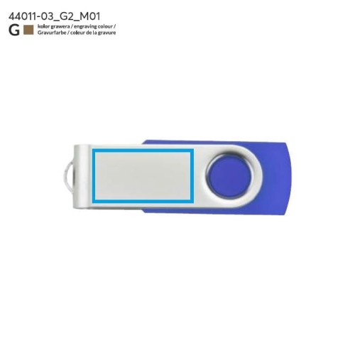 Pamięć USB TWISTER 8 GB niebieski