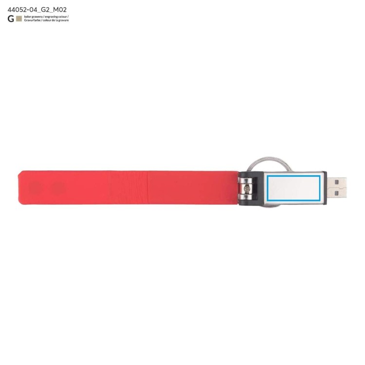 Pamięć USB BUDVA 16 GB czerwony