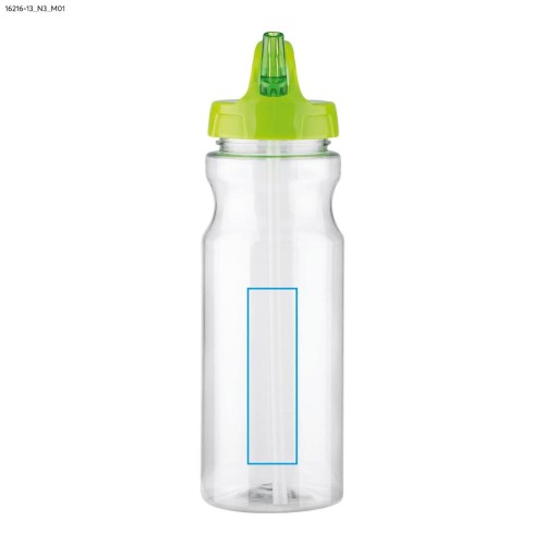 Bidon ze słomką TRANCE 700 ml zielony jasny