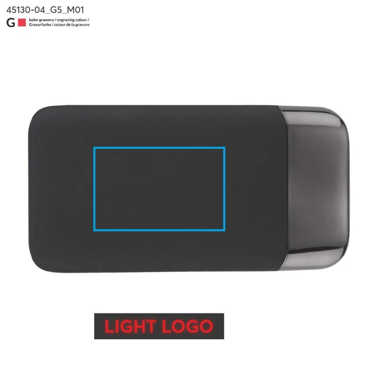 Power bank MING 8000 mAh USB-C czerwony