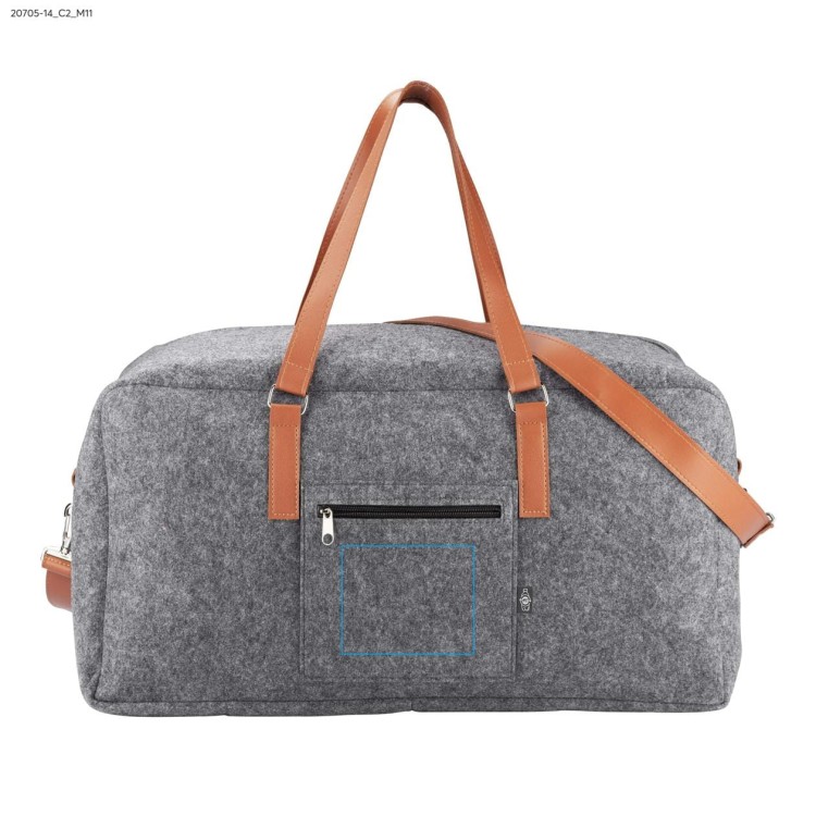 Torba filcowa rPET FELT2GO popielaty (szary)