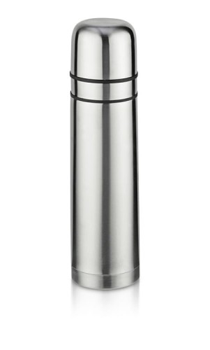 Termos z dwoma kubkami PAVO 750 ml srebrny