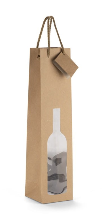 Torebka na wino GABA brązowy