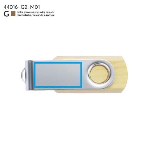 Pamięć USB TWISTER MAPLE 16 GB brązowy