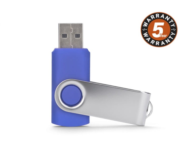 Pamięć USB 3.0 TWISTER 16 GB niebieski z logo