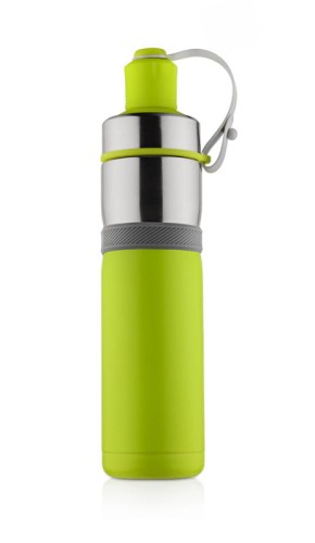 Bidon termiczny BREEZE 500 ml zielony jasny z logo