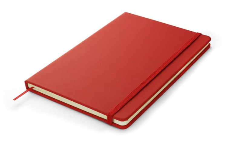 Notes VITAL A5 czerwony z logo