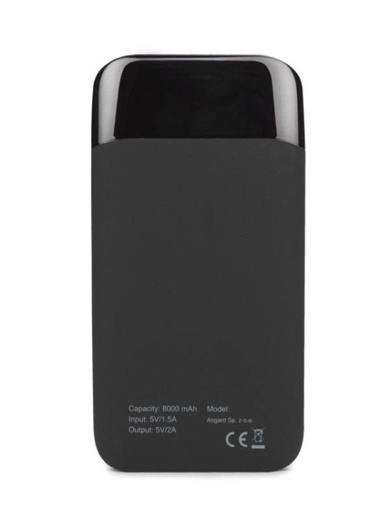 Power bank MING 8000 mAh USB-C czerwony z logo