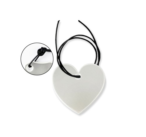 Zawieszka REF-HEART srebrny z logo