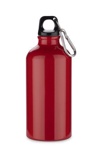 Butelka aluminiowa TREKO 500 ml czerwony z logo