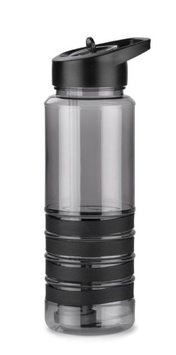 Bidon z filtrem węglowym KIVI 700 ml czarny z logo