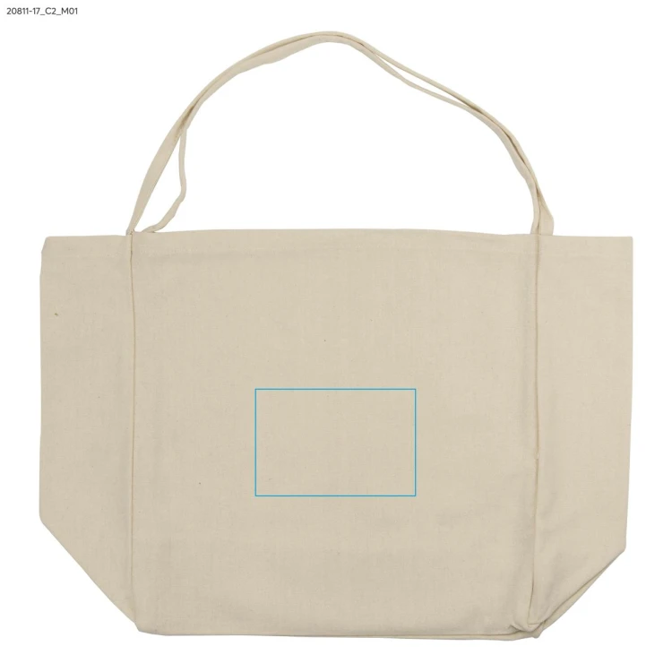 Torba bawełniana LARO 340 g beżowy (naturalny) z logo