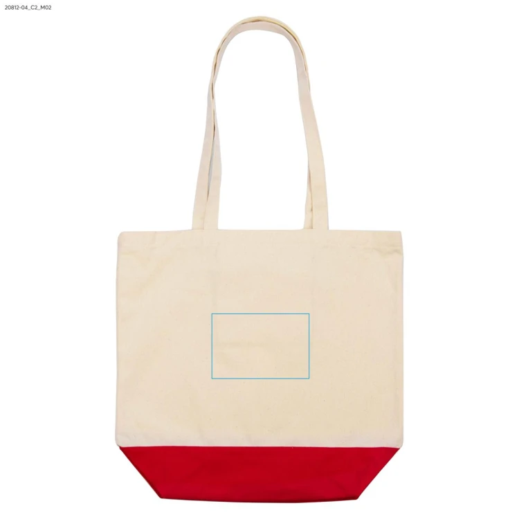 Torba bawełniana VIBO 340 g czerwony z logo