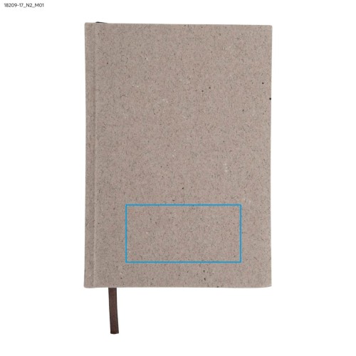 Notes TEO A5 beżowy (naturalny) z logo