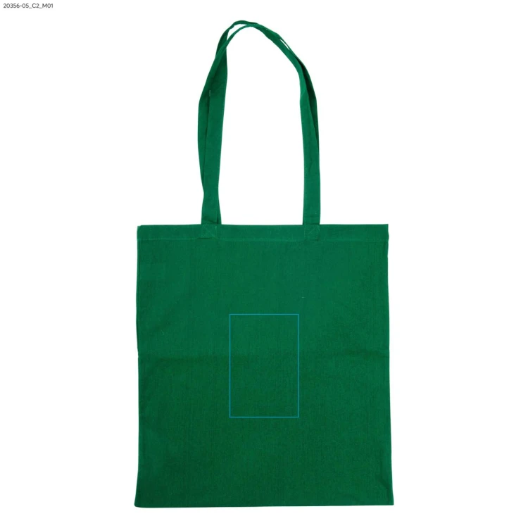 Torba bawełniana GRIS 140 g zielony z logo
