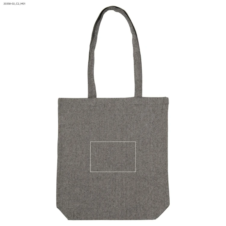 Torba bawełniana LAN 140 g czarny z logo