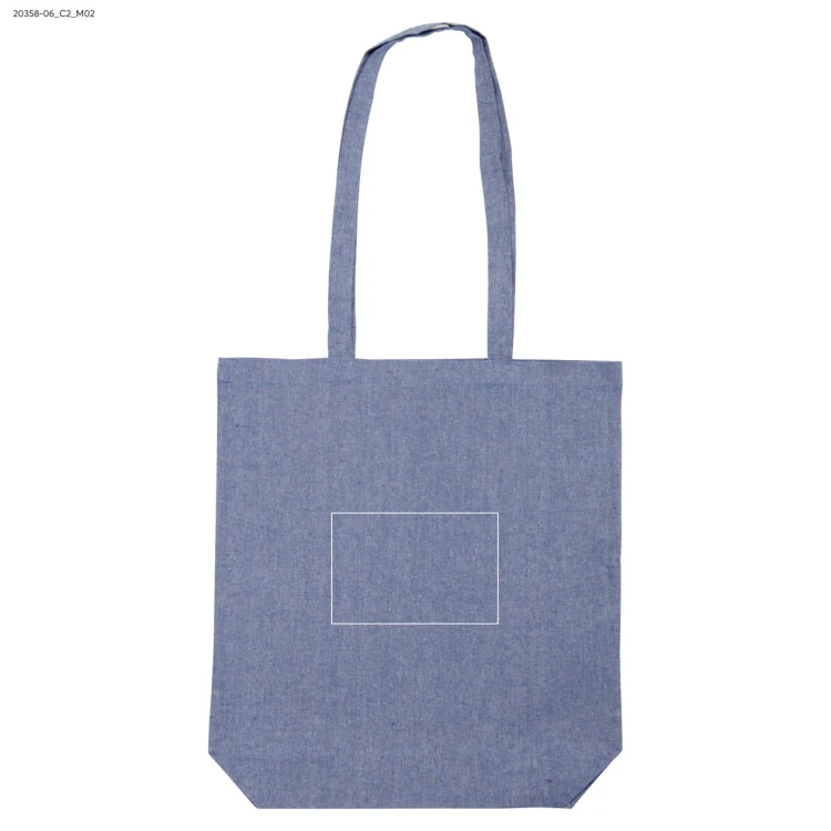 Torba bawełniana LAN 140 g granatowy z logo