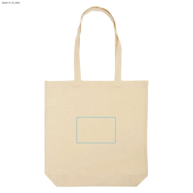Torba bawełniana TOBI 140 g beżowy (naturalny) z logo
