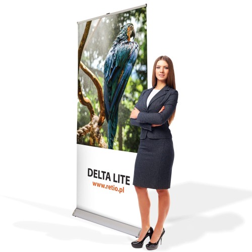 Rollup Delta Lite 100 x 200 cm stojak reklamowy rozwijany z opcją wydruku