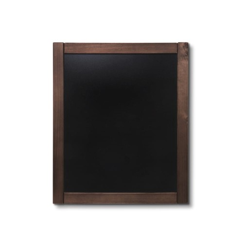 Tablica kredowa NATURA Classic Ciemno brązowa 50 x 60 cm drewniana tabliczka kredowa z czarną powierzchnią do pisania markerami kredowymi