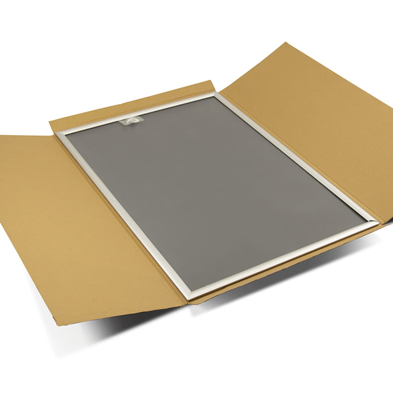Ramka plakatowa OWZ A0 (118,9 x 84,1 cm) aluminiowa srebrna z prostym narożnikiem rama ramka plakatowa OWZ ścienna na plakat na zdjęcia profil 25 mm