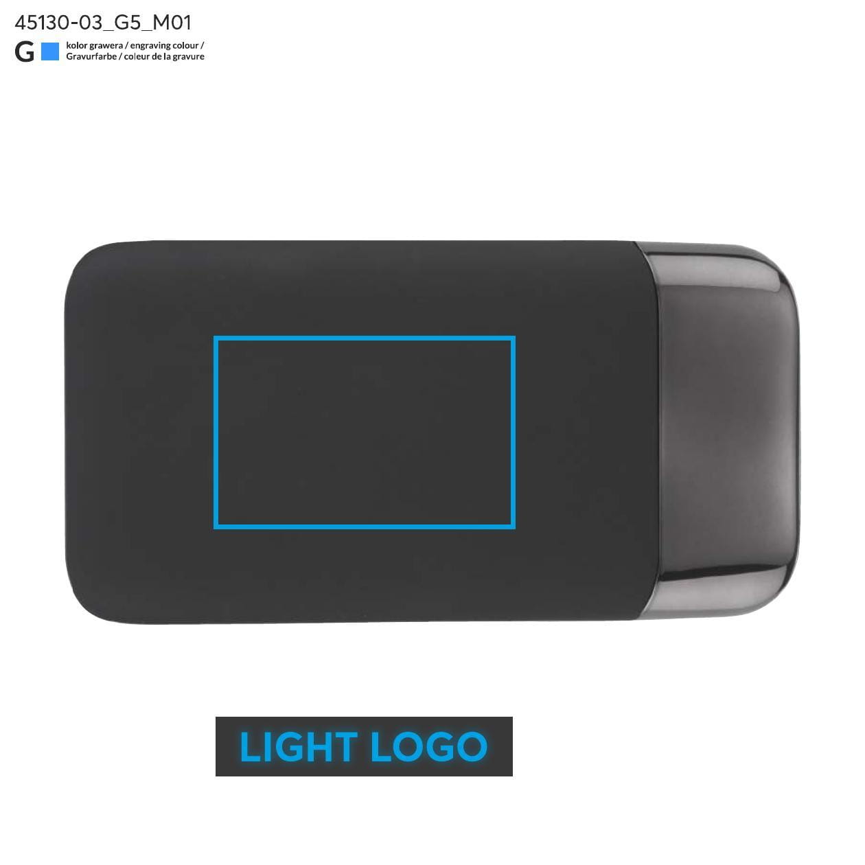 Power bank MING 8000 mAh USB-C niebieski