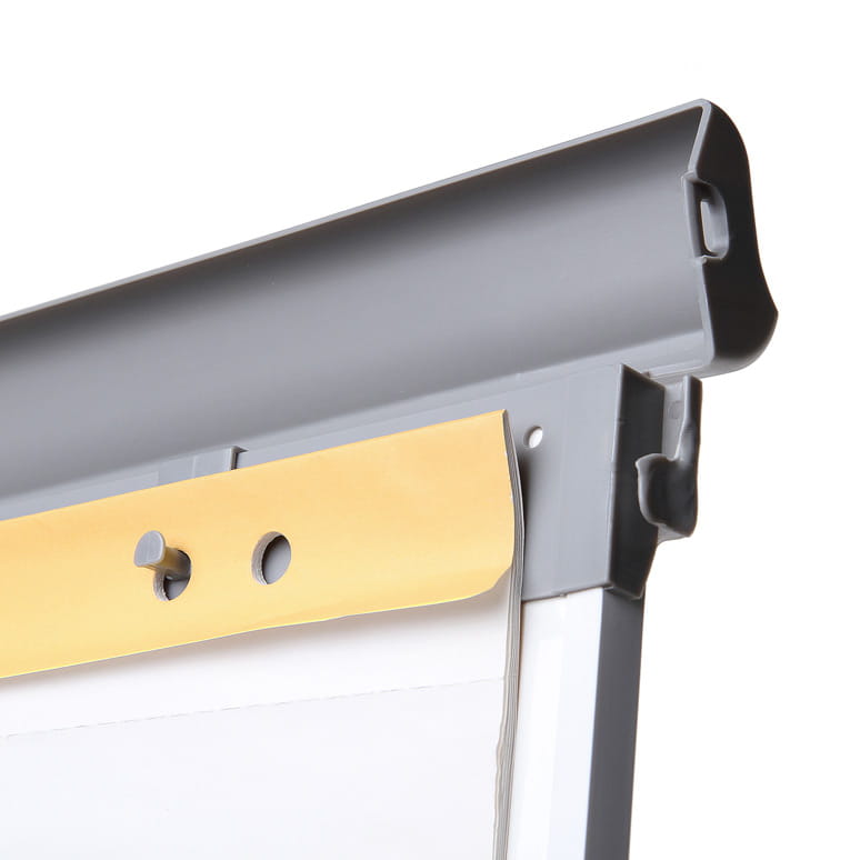 Magnetic Flipchart SCRITTO® Vario 68 x 100 cm, Stand with a Magnetic Dry-wipe Board, Mobile Flipchart, Stand with a Writing Board on Wheels with Adjustable Height