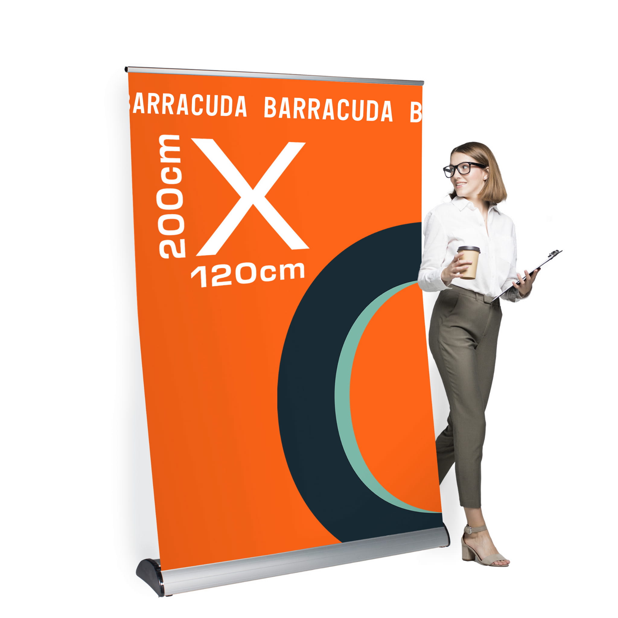 Rollup Barracuda 120 x 200 cm stojak reklamowy rozwijany z opcją wydruku