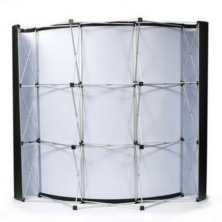 Curved Pop-Up Stand - Premium 3 x 2,2 m with single-sided printout