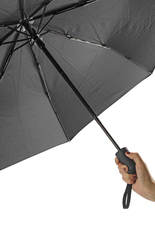 Parasol REGO czarny z logo