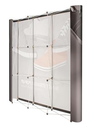 Pop-up premium set - straight wall 3 x 2.2 m + case with one-sided print