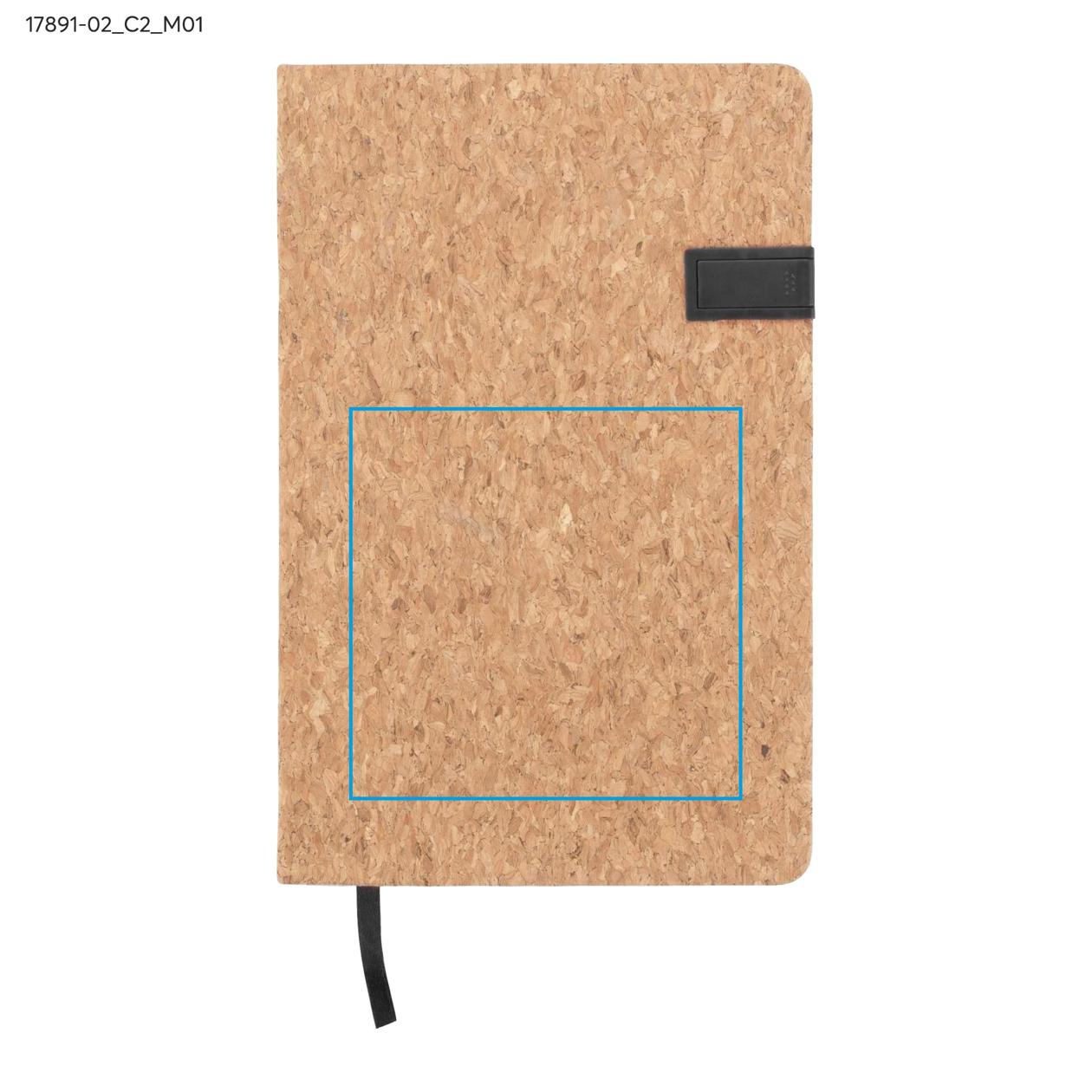 Notes MENTE z pamięcią USB 16GB, A5 czarny