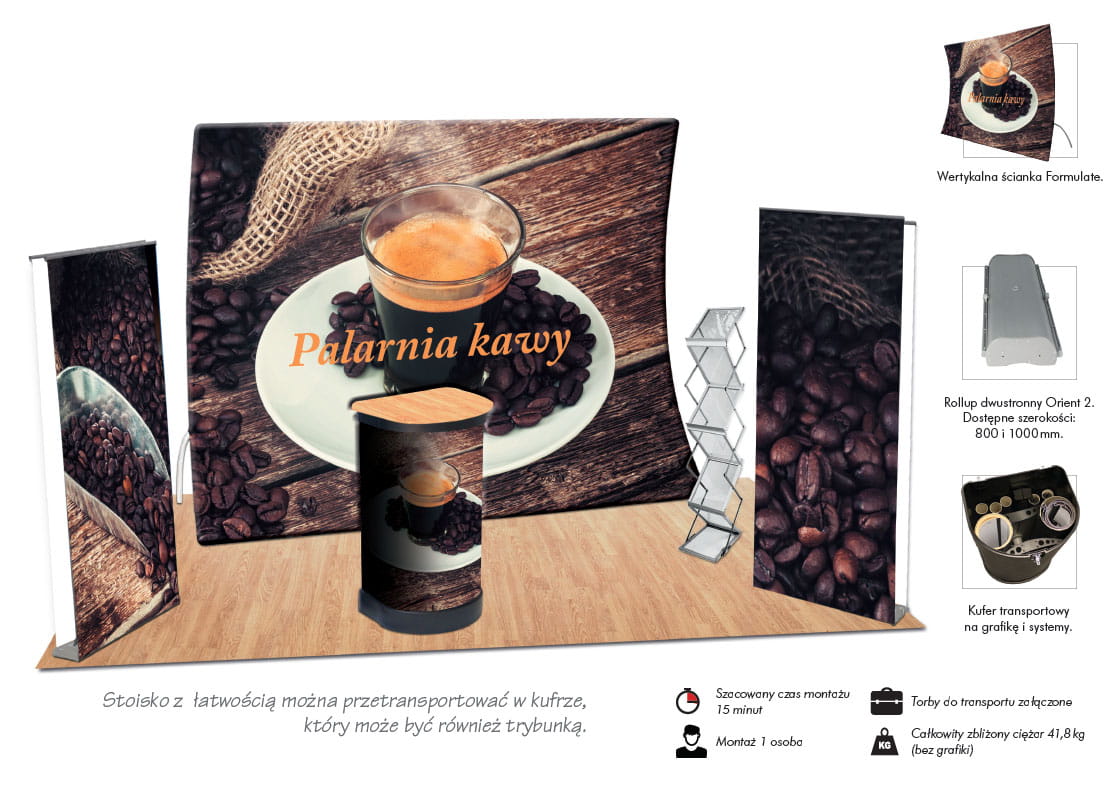 15m2 Coffee exhibition set