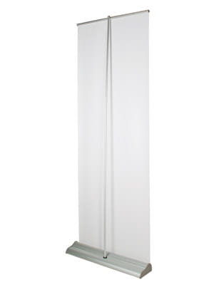 Orient Roll-up 85 x 200 cm rolled advertising stand with a printout