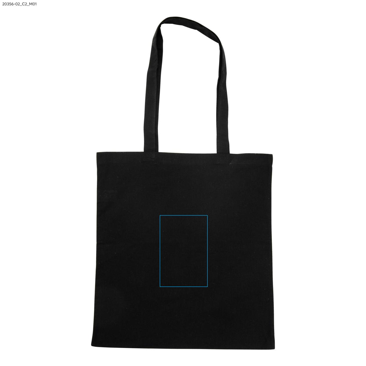 Torba bawełniana GRIS 140 g czarny z logo